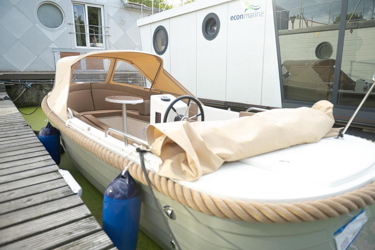 Hotel 80Qm Privates Hausboot In Hamburg-Mitte Exterior foto